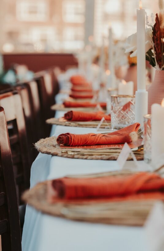 Event Styling Tafelschikking Luxury Cruise boot Amsterdam